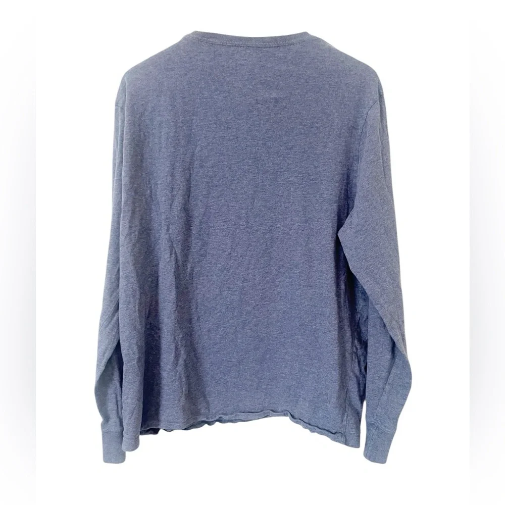 J. Crew Men's‎ Blue Long Sleeve Broken In Henley Shirt Size XL